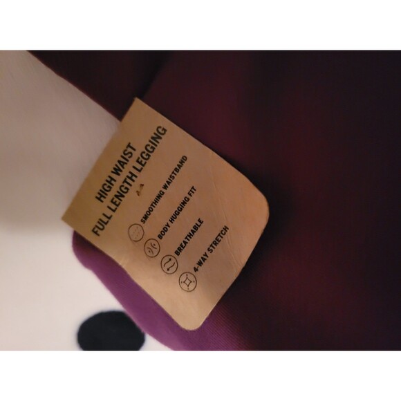 VS PINK LEGGINGS COTTON xl maroon - Picture 6 of 9